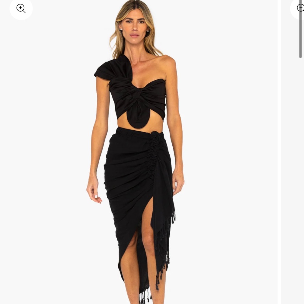 Asymmetrical Black Skirt